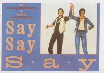 1984 Editorial Maga Super Exito Stickers #127 Michael Jackson / Paul McCartney Front