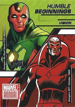 2020-21 Upper Deck Marvel Annual - Humble Beginnings #HB-8 Vision Front