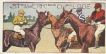 1899 Stollwerck Album 3 Gruppe 109 Auf dem Rennplatze (On the Racing Course) #2 Die Jockeys Front