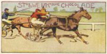 1899 Stollwerck Album 3 Gruppe 109 Auf dem Rennplatze (On the Racing Course) #6 Trabrennen Front