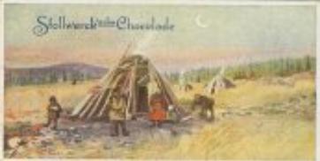 1899 Stollwerck Album 3 Gruppe 116 Bild aus Lappland (Pictures of Lapland) #2 Jurten Front