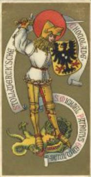 1899 Stollwerck Album 3 Gruppe 123 Deutsche Wappen (German Coats of Arms) #1 Deutschland Front