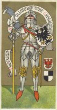 1899 Stollwerck Album 3 Gruppe 123 Deutsche Wappen (German Coats of Arms) #2 Preussen Front