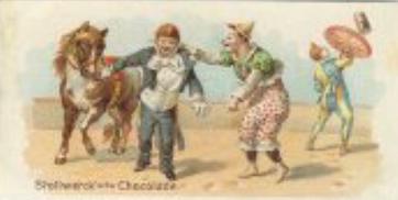1899 Stollwerck Album 3 Gruppe 133 Heiteres aus dem Cirkus (Cheers from the Circus) #4 Lustige Ueberraschung Front