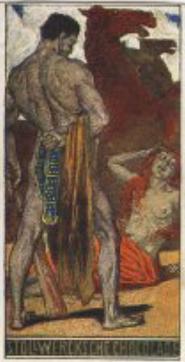 1900 Stollwerck Album 4 Gruppe 152 Vom Herakles (From Heracles) #3 Kampf mit der Amazonen-Königen Hyppolyte Front
