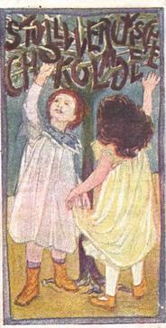 1900 Stollwerck Album 4 Gruppe 155 Süße Märchenträume (Sweet fairy tale dreams) #1 Süsses Buchstableren Front