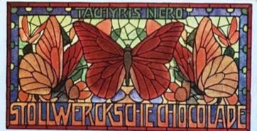 1900 Stollwerck Album 4 Gruppe 159 Ausländische Schmetterlinge (Foreign Butterflies) #1 Tachyris nero Front