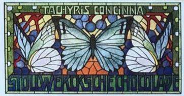 1900 Stollwerck Album 4 Gruppe 159 Ausländische Schmetterlinge (Foreign Butterflies) #2 Tachyris concinna Front