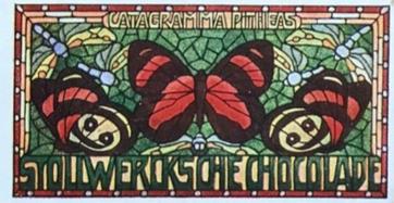 1900 Stollwerck Album 4 Gruppe 159 Ausländische Schmetterlinge (Foreign Butterflies) #4 Catagramma pitheas Front