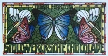 1900 Stollwerck Album 4 Gruppe 159 Ausländische Schmetterlinge (Foreign Butterflies) #6 Thecla marsyas Front