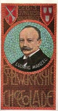 1900 Stollwerck Album 4 Gruppe 166 Deutsche Meister II (German Masters II) #5 Ludwig Manzel Front