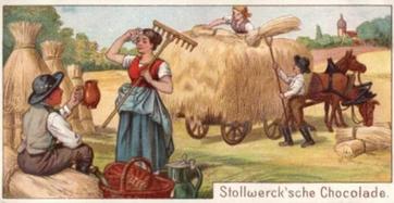 1900 Stollwerck Album 4 Gruppe 168 Ernte-Bilder (Harvest pictures) #1 Getreideernte Front