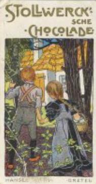 1900 Stollwerck Album 4 Gruppe 179 Deutsche Volksmärchen (German Folk Tales) #5 Hänsel und Gretel Front