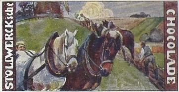 1900 Stollwerck Album 4 Gruppe 186 Landwirtschaft (Agriculture) #4 Beim Pflugen Front