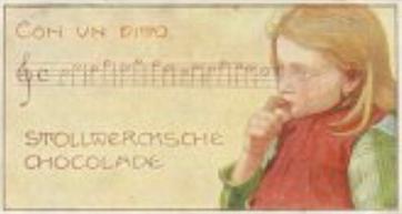 1900 Stollwerck Album 4 Gruppe 190  Musik und Gemüt (Music and Mind) #1 Träumerei Front