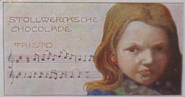 1900 Stollwerck Album 4 Gruppe 190  Musik und Gemüt (Music and Mind) #5 Traurig Front