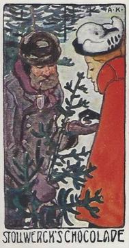 1902 Stollwerck Album 5  Gruppe 210 Weihnachts - Bilder (Christmas pictures) #3 Tannenbaum - Einkauf Front