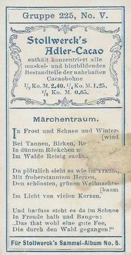 1902 Stollwerck Album 5 Gruppe 225 Bunte Reihe	(Colorful series) #5 Marchentraum Back