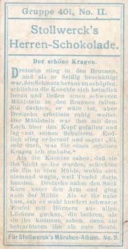 1906 Stollwerck Album 9 Gruppe 401 Der starke Knecht (The Strong Servant) #2 Der schone Kragen Back