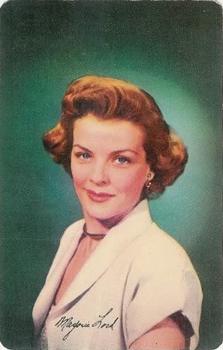 1952 Mother's Cookies Television and Radio Stars #1 Marjorie Lord Front