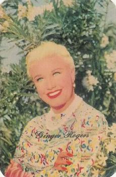 1952 Mother's Cookies Television and Radio Stars #33 Ginger Rogers Front