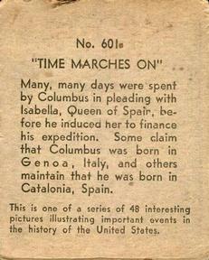 1930 Time Marches On (R150) #601 Columbus Pleads With Isabella Back