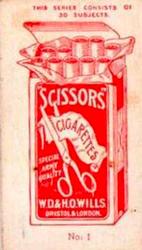 1916 Scissors Actresses (Orange Surround) #1 Iris Hoey Back