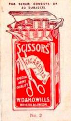 1916 Scissors Actresses (Orange Surround) #2 Iris Hoey Back