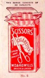 1916 Scissors Actresses (Orange Surround) #8 Isobel Elsom Back