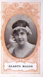 1916 Scissors Actresses (Orange Surround) #11 Gladys Mason Front