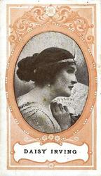 1916 Scissors Actresses (Orange Surround) #14 Daisy Irving Front
