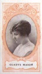 1916 Scissors Actresses (Orange Surround) #16 Gladys Mason Front