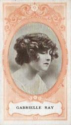 1916 Scissors Actresses (Orange Surround) #19 Gabrielle Ray Front