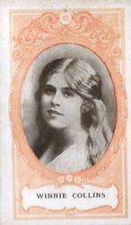 1916 Scissors Actresses (Orange Surround) #22 Winnie Collins Front