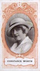 1916 Scissors Actresses (Orange Surround) #23 Constance Worth Front