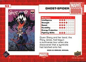 2020-21 Upper Deck Marvel Annual - Base Variant Cover Set #53 Ghost-Spider Back