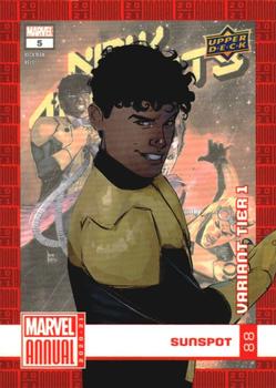 2020-21 Upper Deck Marvel Annual - Base Variant Cover Set #88 Sunspot Front