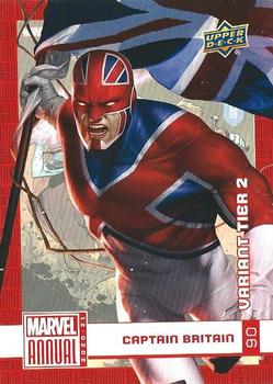 2020-21 Upper Deck Marvel Annual - Base Variant Cover Set #90 Captain Britain Front