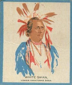 1950 Teepee Gum Indians #44 White Swan Front
