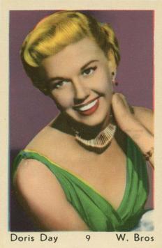 1950-60 Maple Leaf Gum Film Stars Amsterdam #9 Doris Day Front