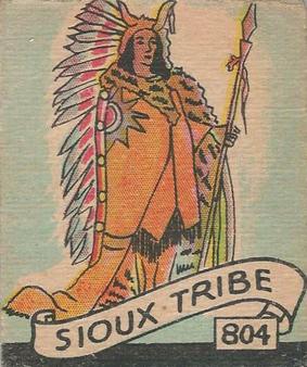 1930 Western Series (R131) #804 Sioux Tribe Front