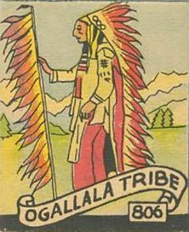 1930 Western Series (R131) #806 Ogallala Tribe Front