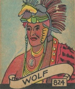 1930 Western Series (R131) #824 Wolf Front
