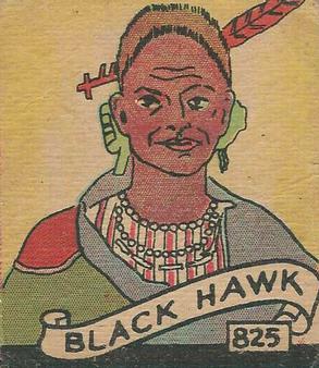 1930 Western Series (R131) #825 Black Hawk Front