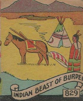 1930 Western Series (R131) #829 Indian Beast of Burden Front
