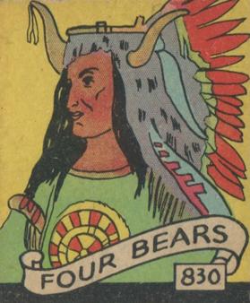 1930 Western Series (R131) #830 Four Bears Front