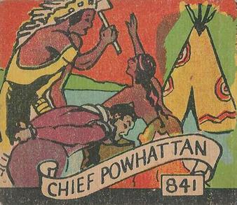 1930 Western Series (R131) #841 Chief Powhattan Front