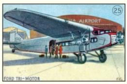 1930 William Paterson Aviation Series (V88) #25 Ford Tri-Motor Front