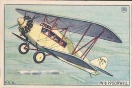1930 William Paterson Aviation Series (V88) #35 Whippoorwill Cabin Plane Front