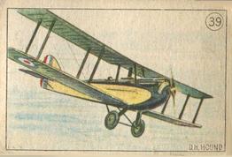 1930 William Paterson Aviation Series (V88) #39 De Haviland “Hound” Front